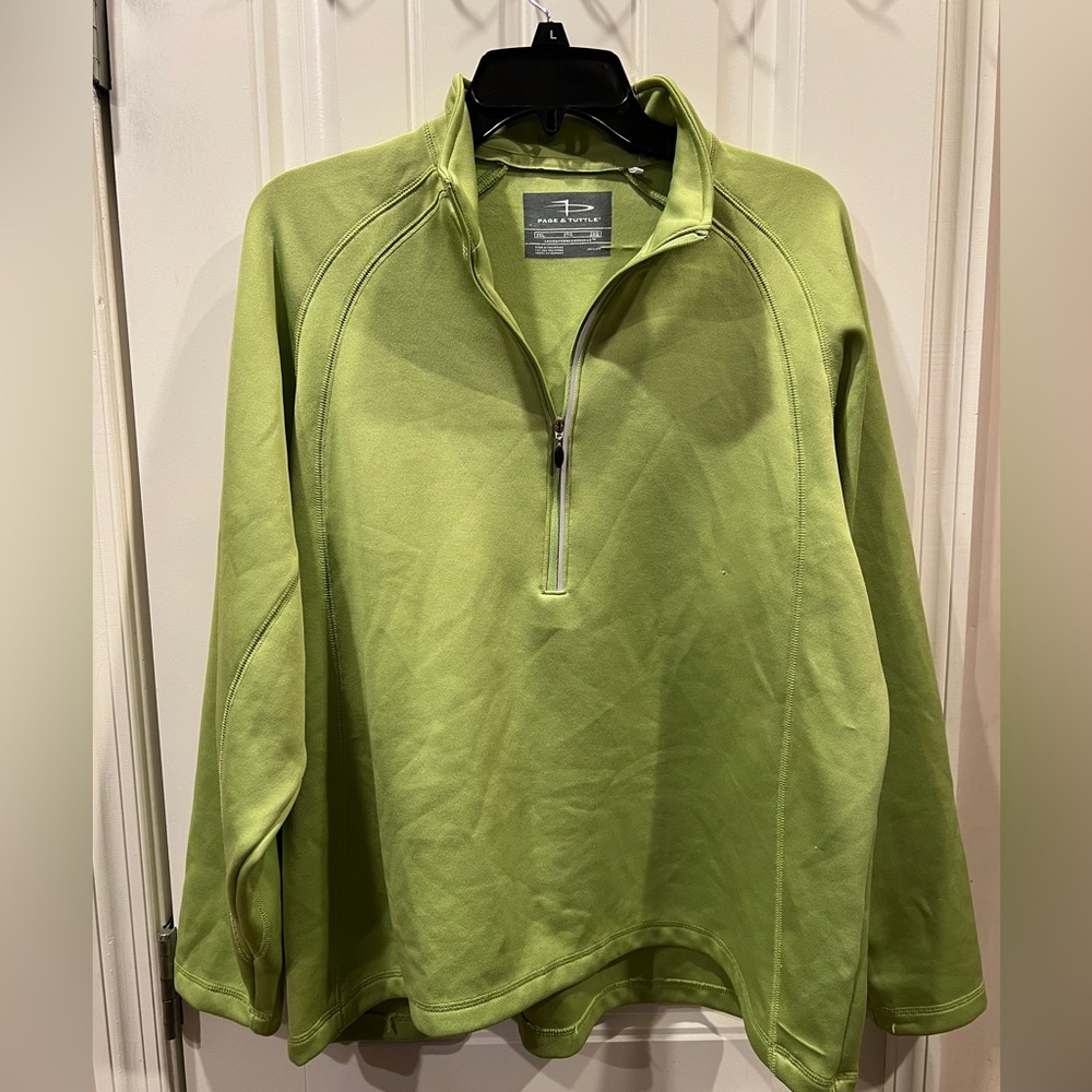 Page & Tuttle Green Activewear Golf Jacket Sz 2XL